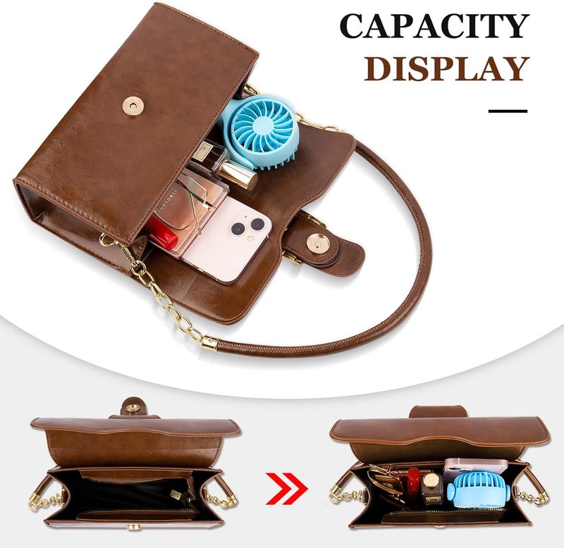 Gosect Shoulder Bag for Women, Cute Soft PU Leather Small Crossbody Purses Handbags, Trendy Underarm Bag Tote Purses for Women - Image 4